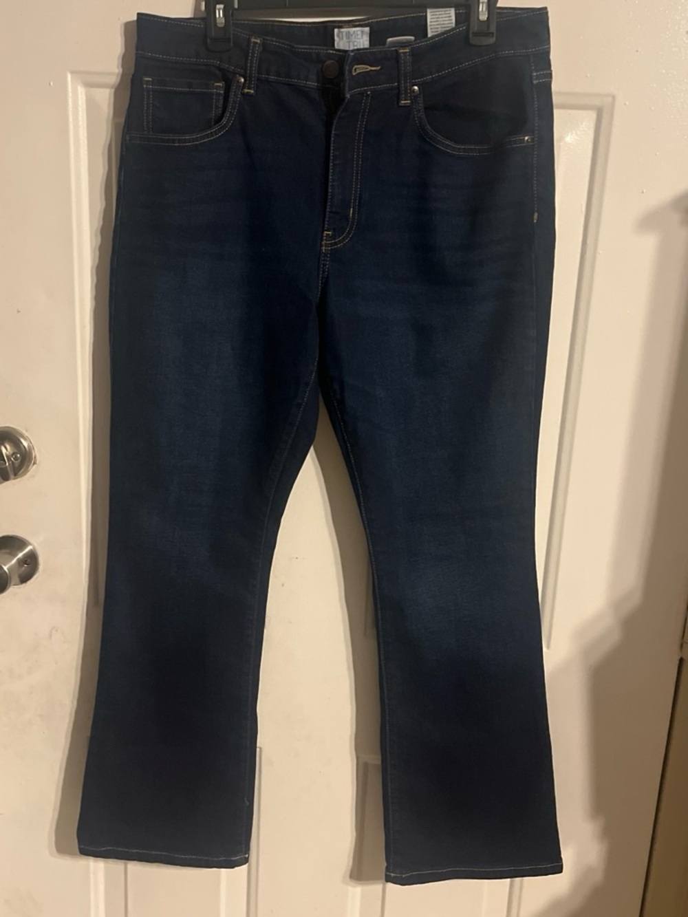 Time and Tru Men's Dark Blue Bootcut Jeans